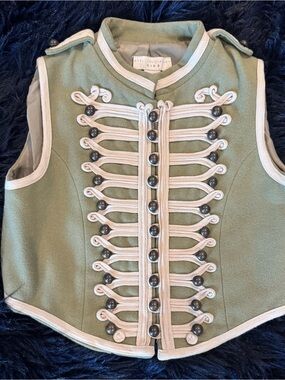 Stella McCartney Kids Olive Green Military Style Vest